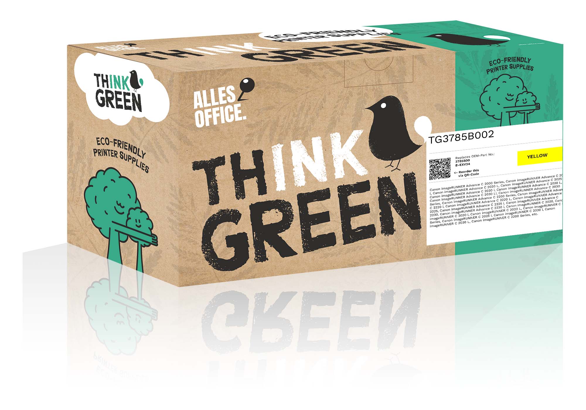 ThinkGreen Canon 3785B002 / C-EXV34 Toner gelb