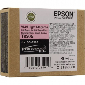 Epson Tintenpatrone magenta light (C13T85060N, T8506)