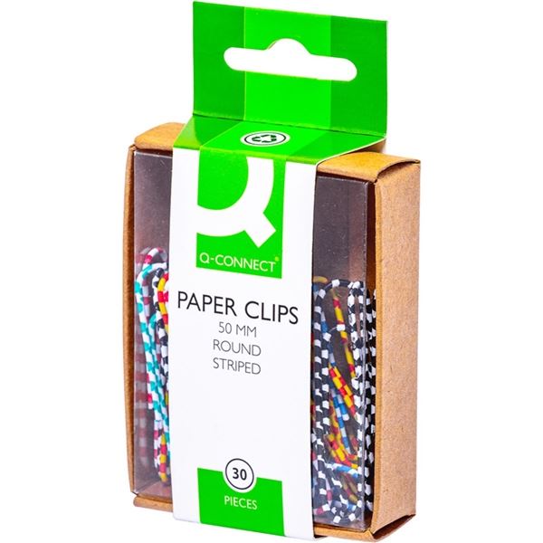 Büroklammern Connect 50 mm, 30 Stück/Packung, ZEBRA, lackiert