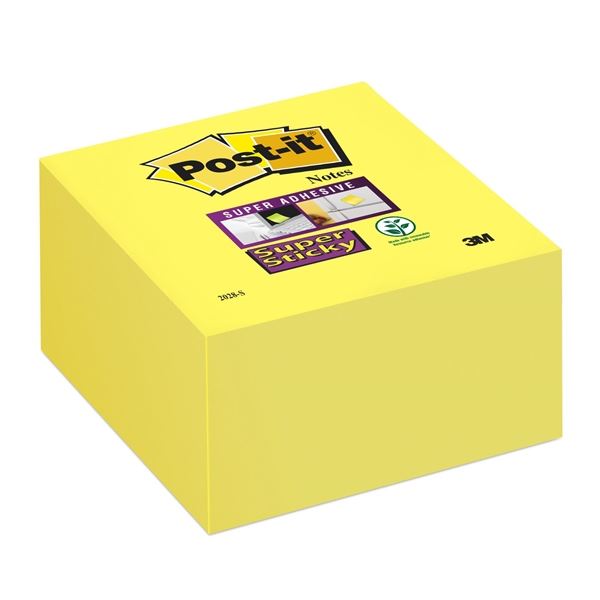 Post-it® selbstklebender Würfel, ultragelb, 76 x 76 mm, 350 Blatt