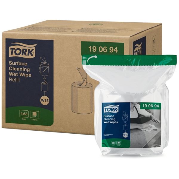 Befeuchtete TextilwischtücherTork - W15, Ersatzkartusche