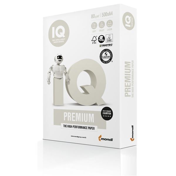 Papier IQ Premium, A4, 80g/m2, 500 Blatt