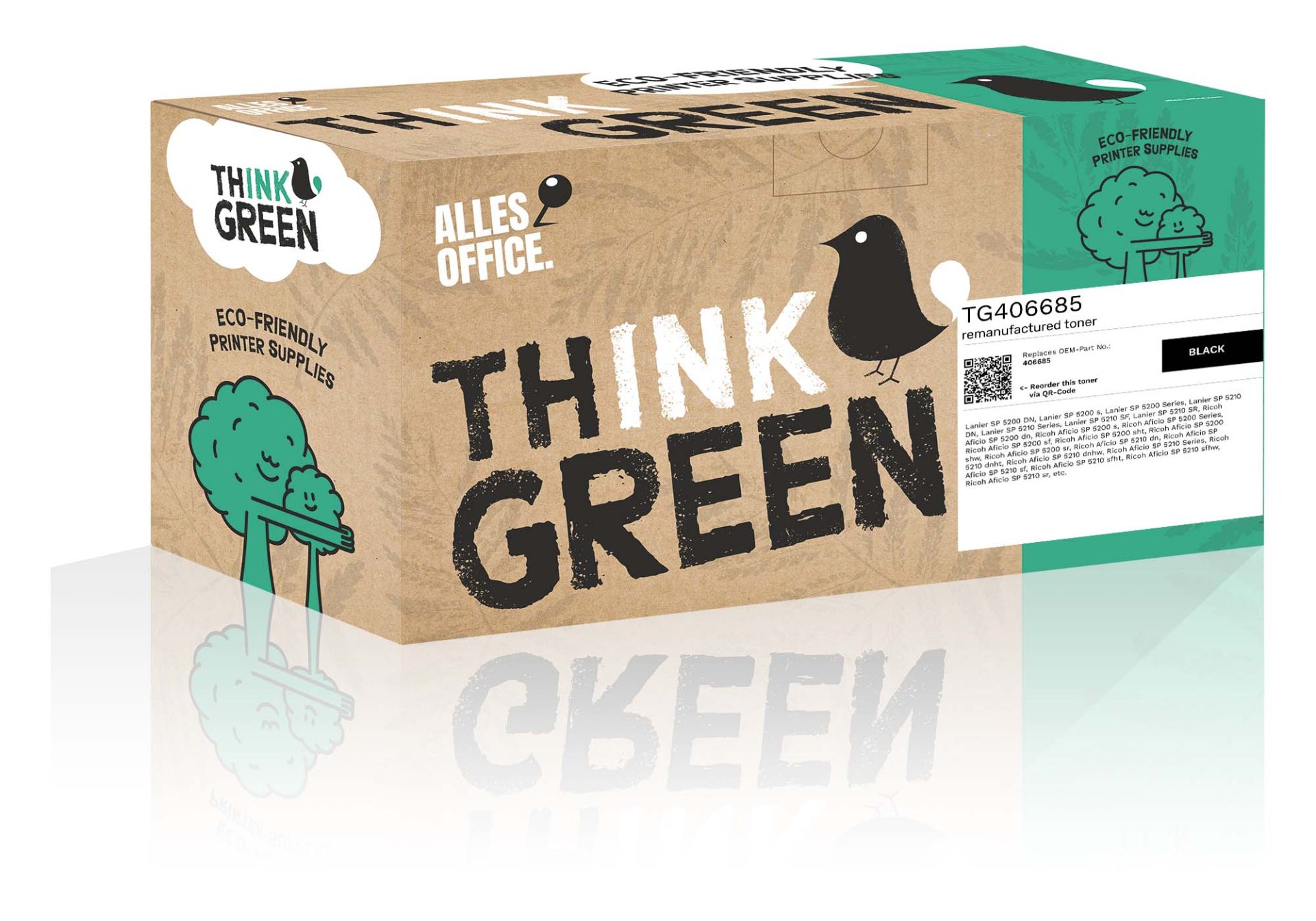 ThinkGreen Ricoh 406685 Toner schwarz