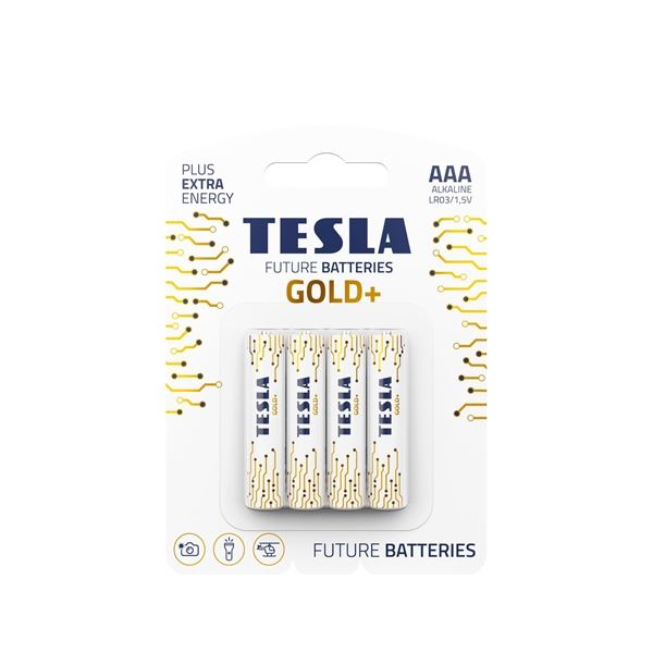 Alkalibatterien Tesla GOLD+ LR03, Typ AAA, 4 Stück