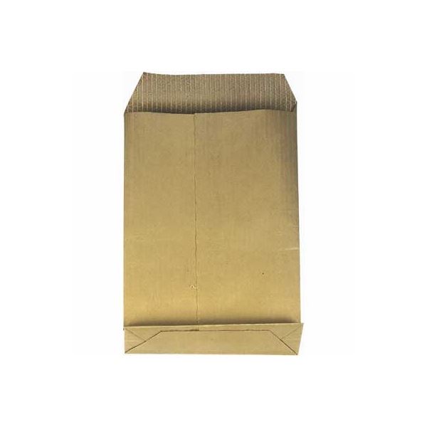 Posttaschen B5-Kreuzboden, Text, recycelt, braun, 100 Stk.