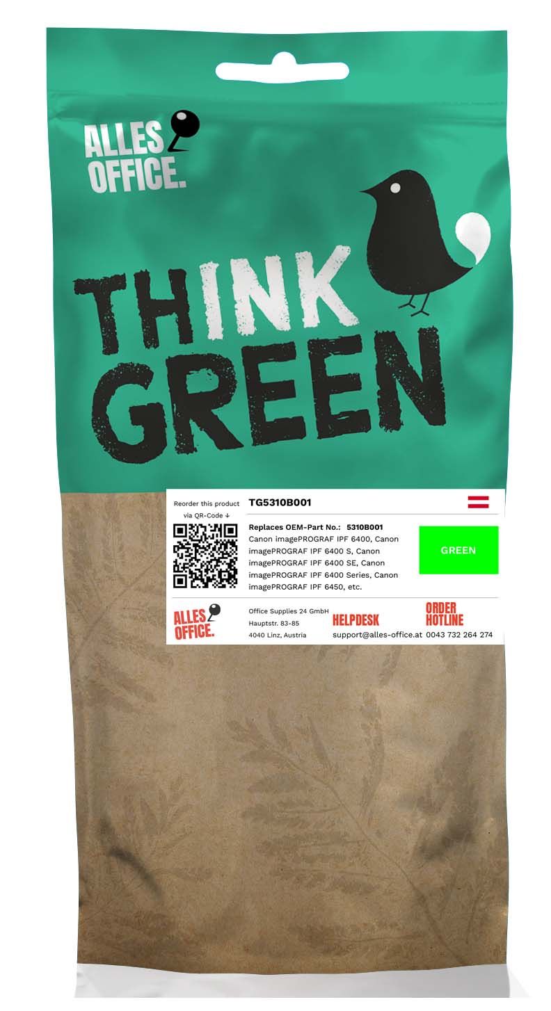 ThinkGreen Canon 5310B001 / PFI-206G Tinte grün
