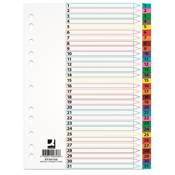 Q-Connect Papierspender, A4, weiß, 1-31