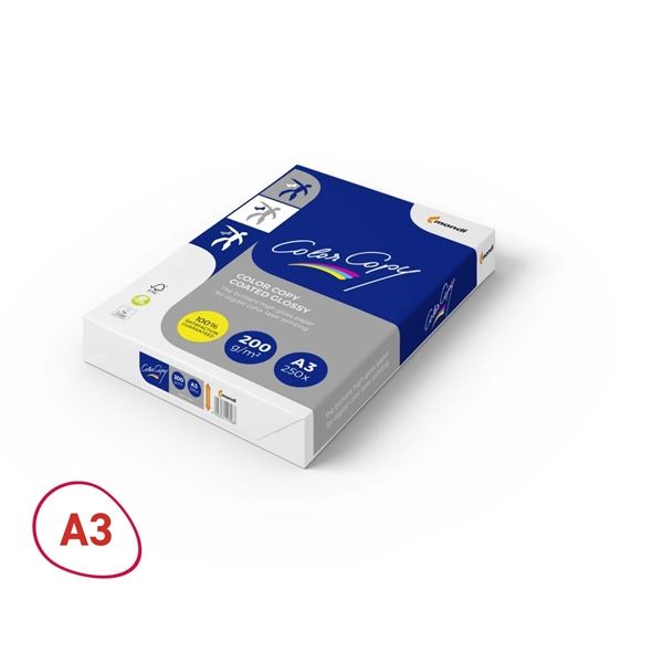 Spez. Papier Farbkopie gestrichen-A3,200g/m2,glänzend,250 Stück