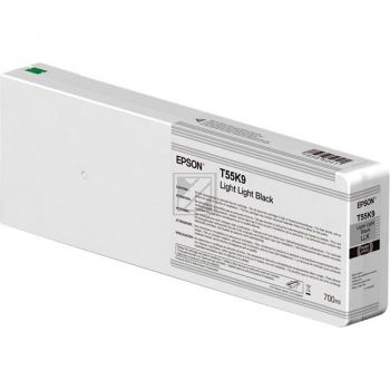 Original Epson C13T55K900 / T55K900 Tinte schwarz hell hell