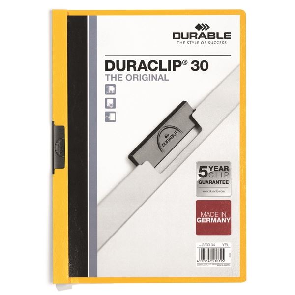 Clip-Map A4 Duraclip gelb DURABLE 2200 04