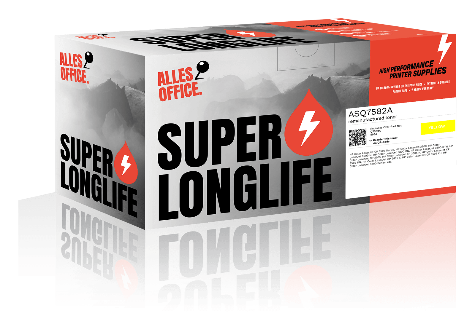 Superlonglife HP Q7582A / 503A Toner gelb