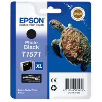 Original Epson C13T15714010 / T1571 Tinte schwarz foto