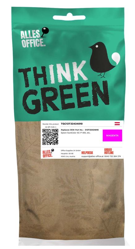 ThinkGreen Epson C13T32434010 / T3243 Tinte magenta