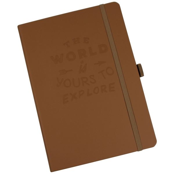 DONAU Outdoor Notizbuch, A5, quadratisch, braun