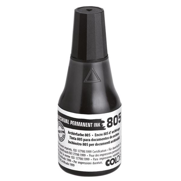 Archivstempelfarbe, schwarz, 25 ml