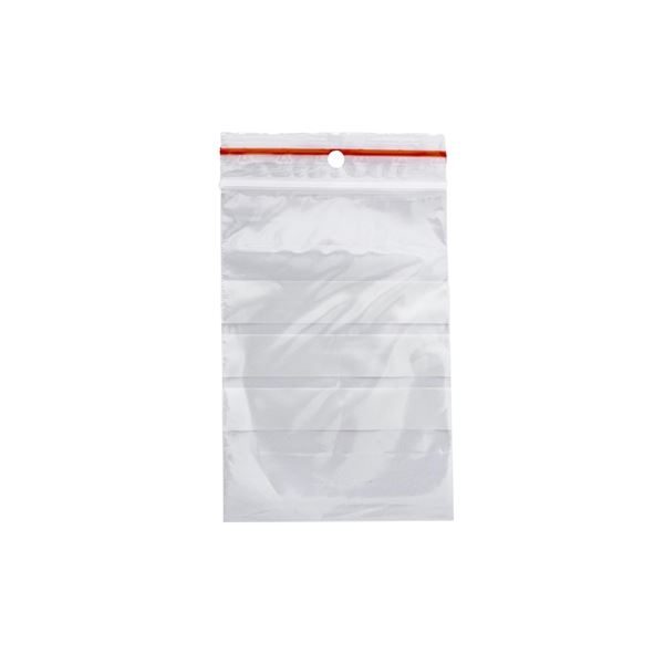 Q-Connect Schnellverschlussbeutel, 8x12 cm, 100 Stück, gestreift