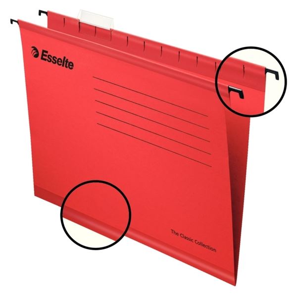 Hängemappe incl. Reiter rot ESSELTE 90316 Pendaflex