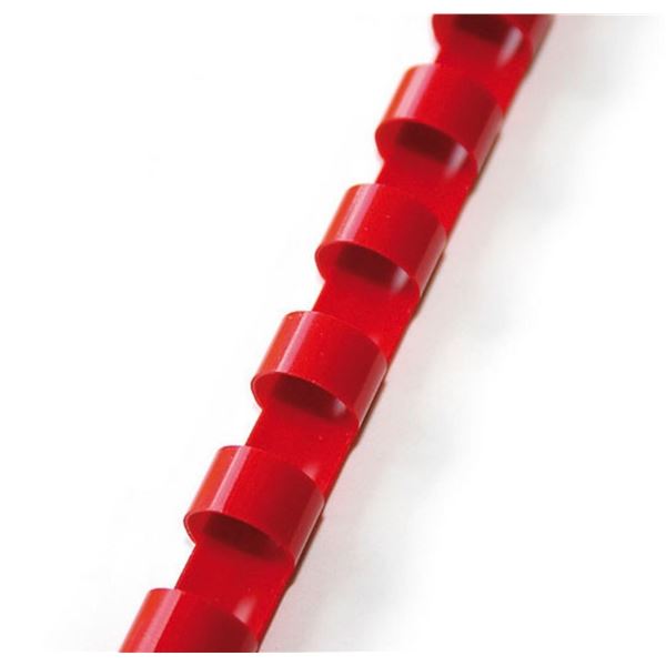 Kunststoffrückseiten GBC, 6 mm, rot, 100 Stück