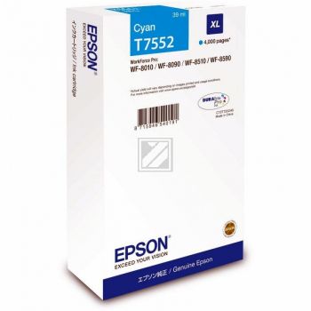 Original Epson C13T75524N / T7552 Tinte cyan