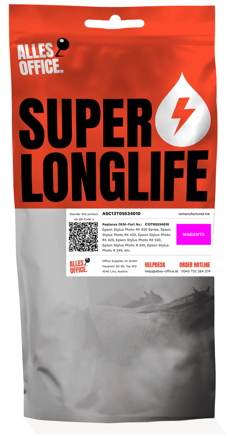 Superlonglife Epson C13T05534010 / T0553 Tinte magenta