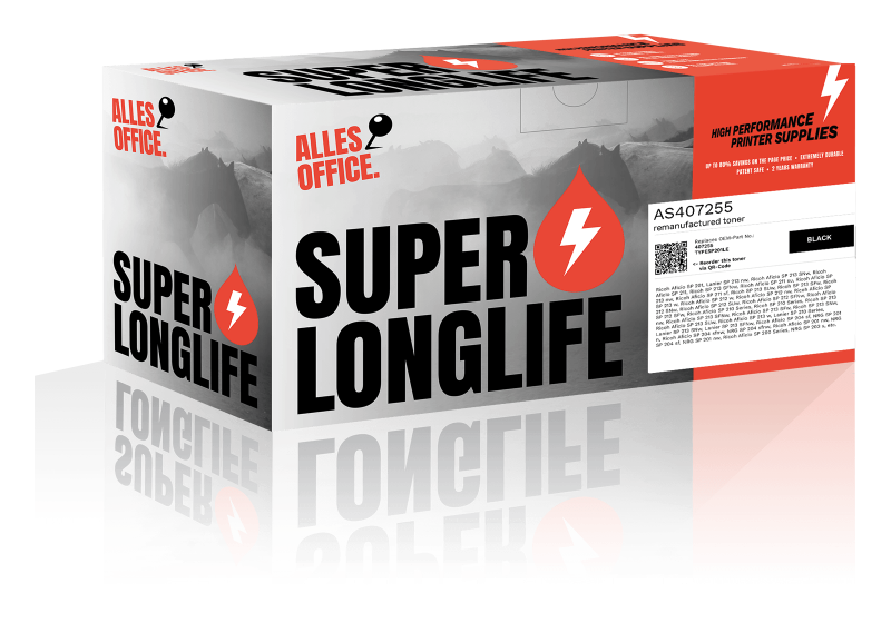 Superlonglife Ricoh 407255 / TYPESP201LE Toner schwarz