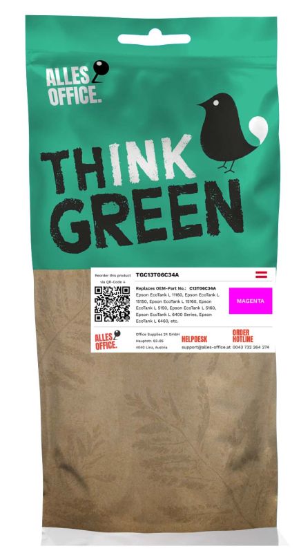 ThinkGreen Epson C13T06C34A / 112 Tinte magenta
