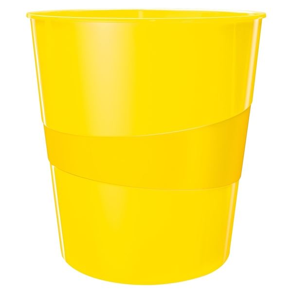 Abfallbehälter Leitz WOW, Kunststoff, 15 l, gelb