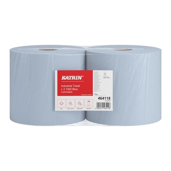 Papierhandtücher auf Rolle Katrin Classic L2, blau