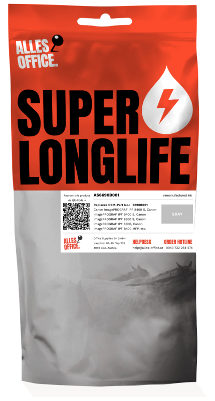 Superlonglife Canon 6690B001 / PFI-706GY Tinte grau