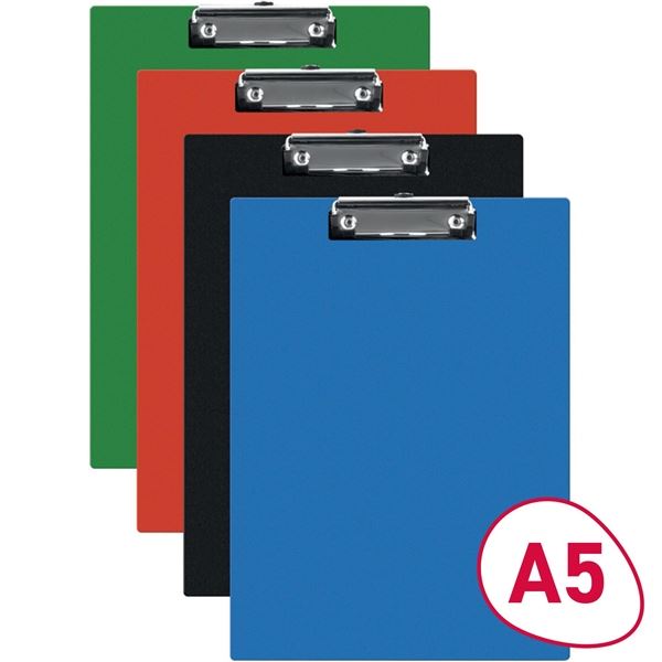 Schreibblock mit Clip Q-CONNECT A5, farblich sortiert