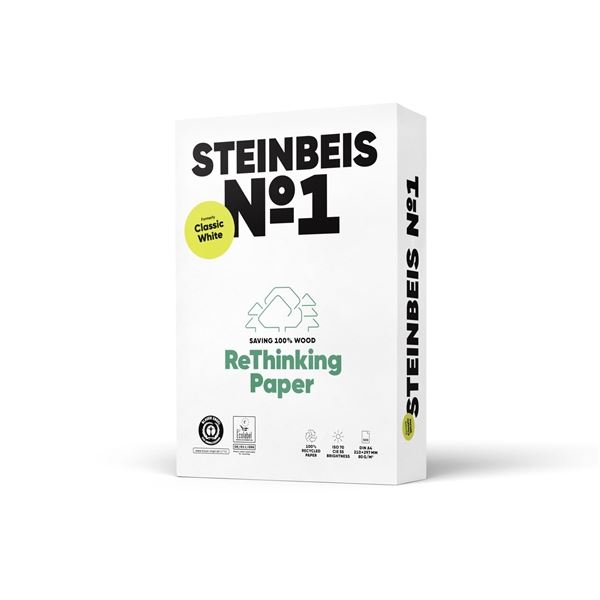 Recyclingpapier Steinbeis Nr.1 A4 80 g/m2,500 l.