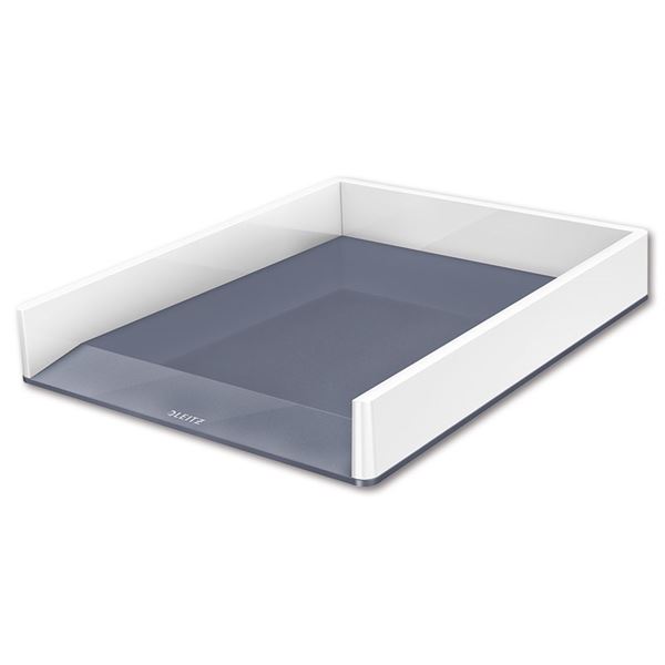 Briefablage WOW A4 weiß/perlweiß LEITZ 5361-10-01 Duo Colour