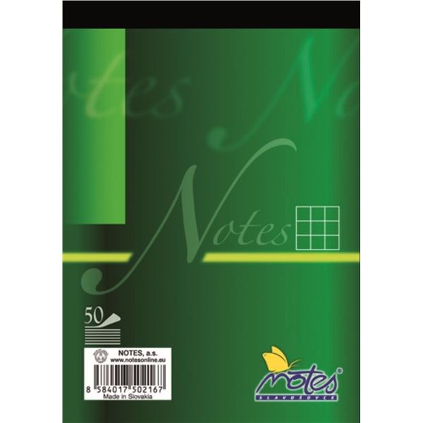 Notizblock, A6, 50 Blatt, quadratisch