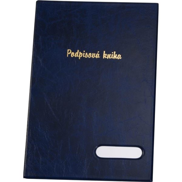 Unterschriftenbuch Xepter - A4, 14 Blatt, blau