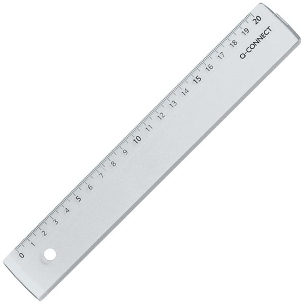 Kunststofflineal Q-Connect, 20 cm