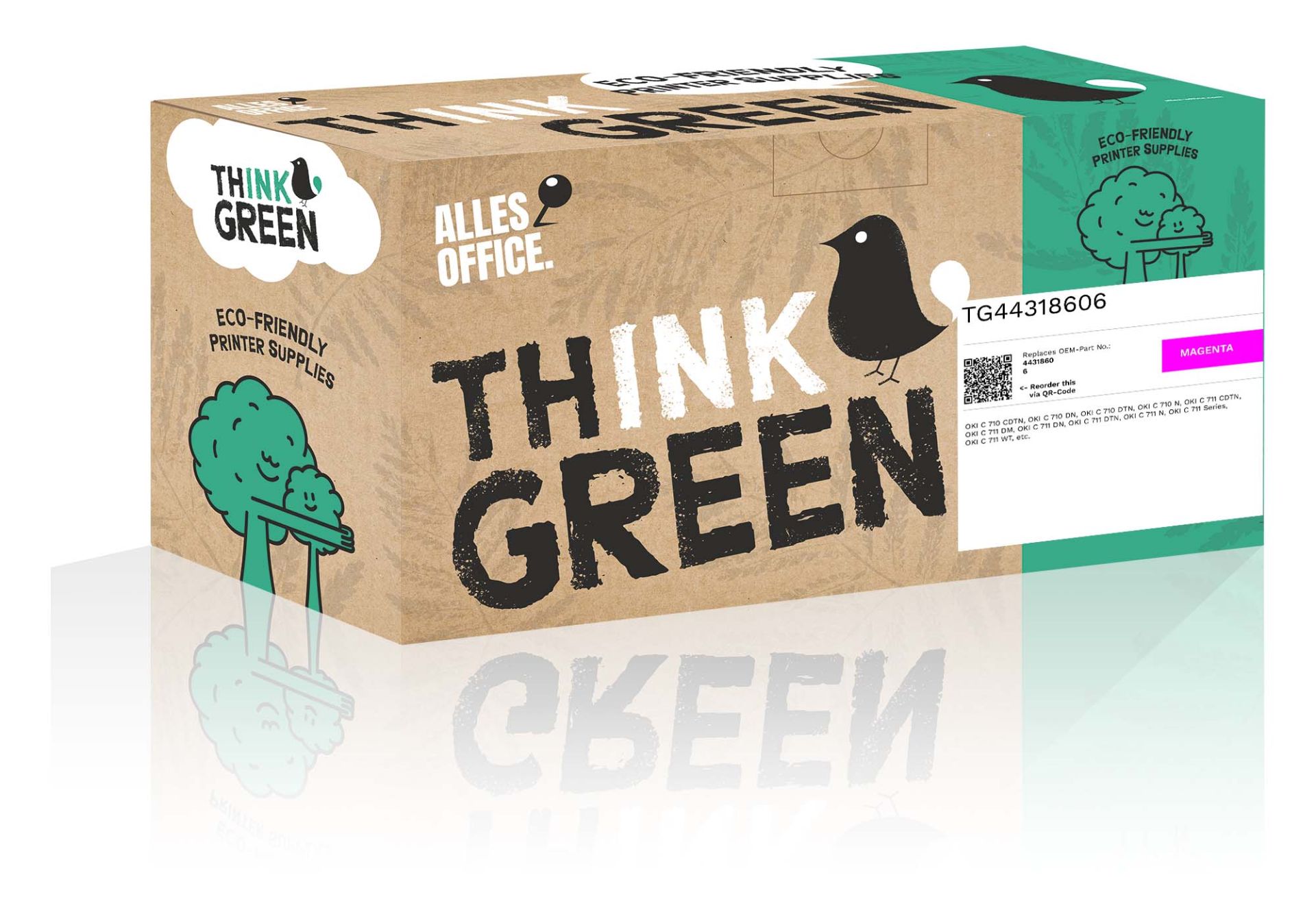 ThinkGreen OKI 44318606 Toner magenta
