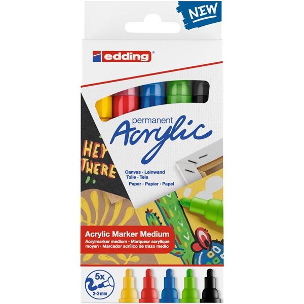 Acrylmarker e-5100/5 M, Set Basic