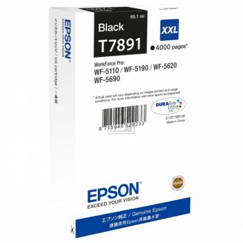 Original Epson C13T789140 / T7891 Tinte schwarz