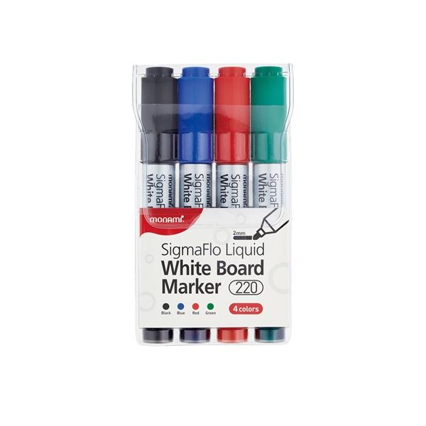 Whiteboard-Marker Monami, Satz mit 4 Farben